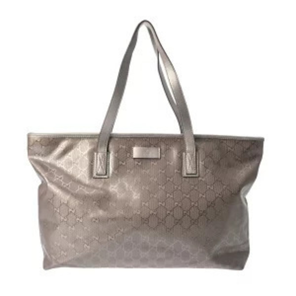 Gucci Tote GG Leather Bag Supreme Purple - Picture 2 of 9